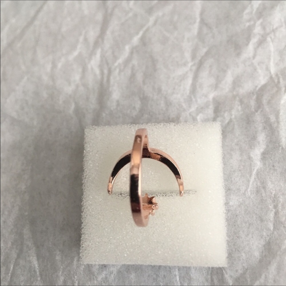 MOON 🌙 FASHION ROSE GOLD RING - Picture 7 of 7